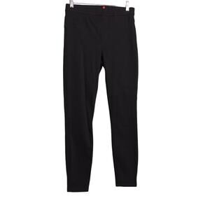 Spanx Jean-ish Ankle Leggings Jeggings Black Stretch Mid Rise Slimming Pockets M